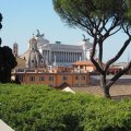 Giardini Monumentali/Palazzo Colonna: Ausblick auf das Monumento a Vittorio Emanuele II