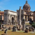 Foro Romano: Arco di Settimio Severo und Chiesa dei Santi Luca e Martina Martiri