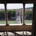 Blick vom Castel SantAngelo auf die Ponte SantAngelo