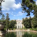 Hinten: Fontana di Nettuno (Neptunbrunnen) und vorne Peschiere (Fischteiche) , Villa DEste