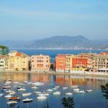 Altstadt Sestri Levantes; vorne Baia del Silenzio, hinten Baia delle Favole