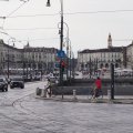 An der Ponte Vittorio Emanuele I, hinten die Piazza Vittorio Veneto