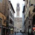 Blick auf den Palazzo Vecchio von der Via Vacchereccia