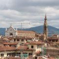 Blick aus dem Palazzo Vecchio zur Basilica Santa Croce di Firenze