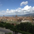 Blick von der Piazzale Michelangelo auf die Innenstadt Florenz