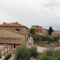 Blick vom Aussichtspunkt am Westtor auf Monteriggioni