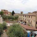 Blick vom Aussichtspunkt am Westtor auf Monteriggioni