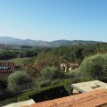 Ausblick von unserer Terrasse im Spa Resort Fonte Alla Lepre (S)