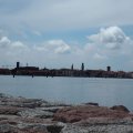Blick auf Chioggia von der Isola del Buon Castello