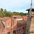 Blick aus unserem ersten Appartment auf die Gardini della Biennale