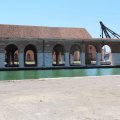 Die Gaggiandre (Schiffshallen) des Arsenals und davor der Canal de Porta Nuova
