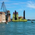 Venedig Mose 1, Hubschiff für die Installation der Hochwasser-Schutz-Tore