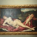 Venus und Amor von Paris Bordone in der Galleria G. Franchetti alla Ca dOro
