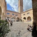 Cortile del Mercato Vecchio mit dem Torre dei Lamberti und der Scala della Ragione